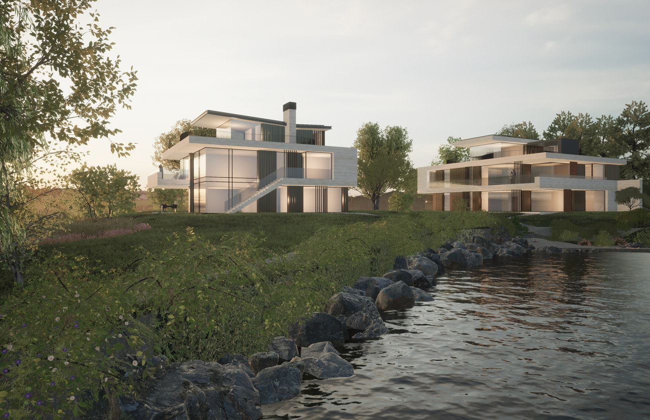 Neubau Villa und Mehrparteienhaus Zürichsee